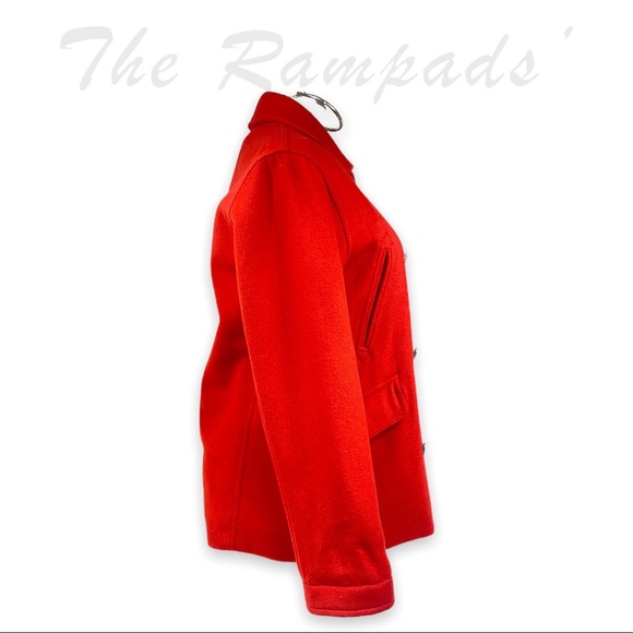 Holly Jolly Red J Crew Collar Coat Size Small - Picture 4 of 10